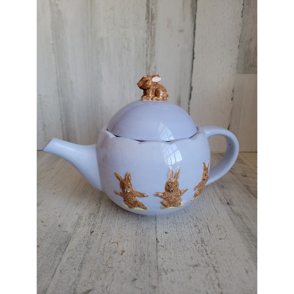 Global Design Other - Global design Kate Williams easter teapot rabbit bunny purple vintage